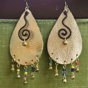 rainbow earrings product shot